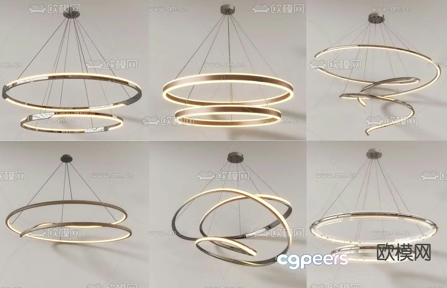 Ring chandelier Ring chandelier 3d model