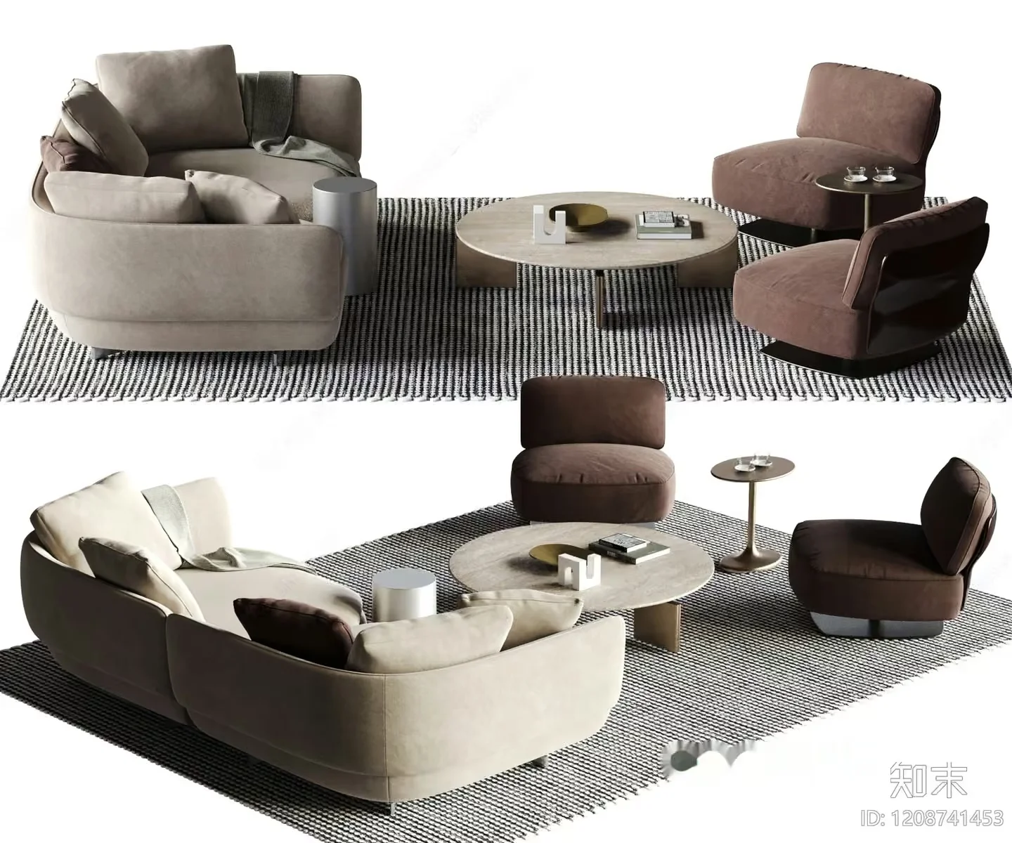 Modern Living Room 3D Model – 23078 – VRAY Render