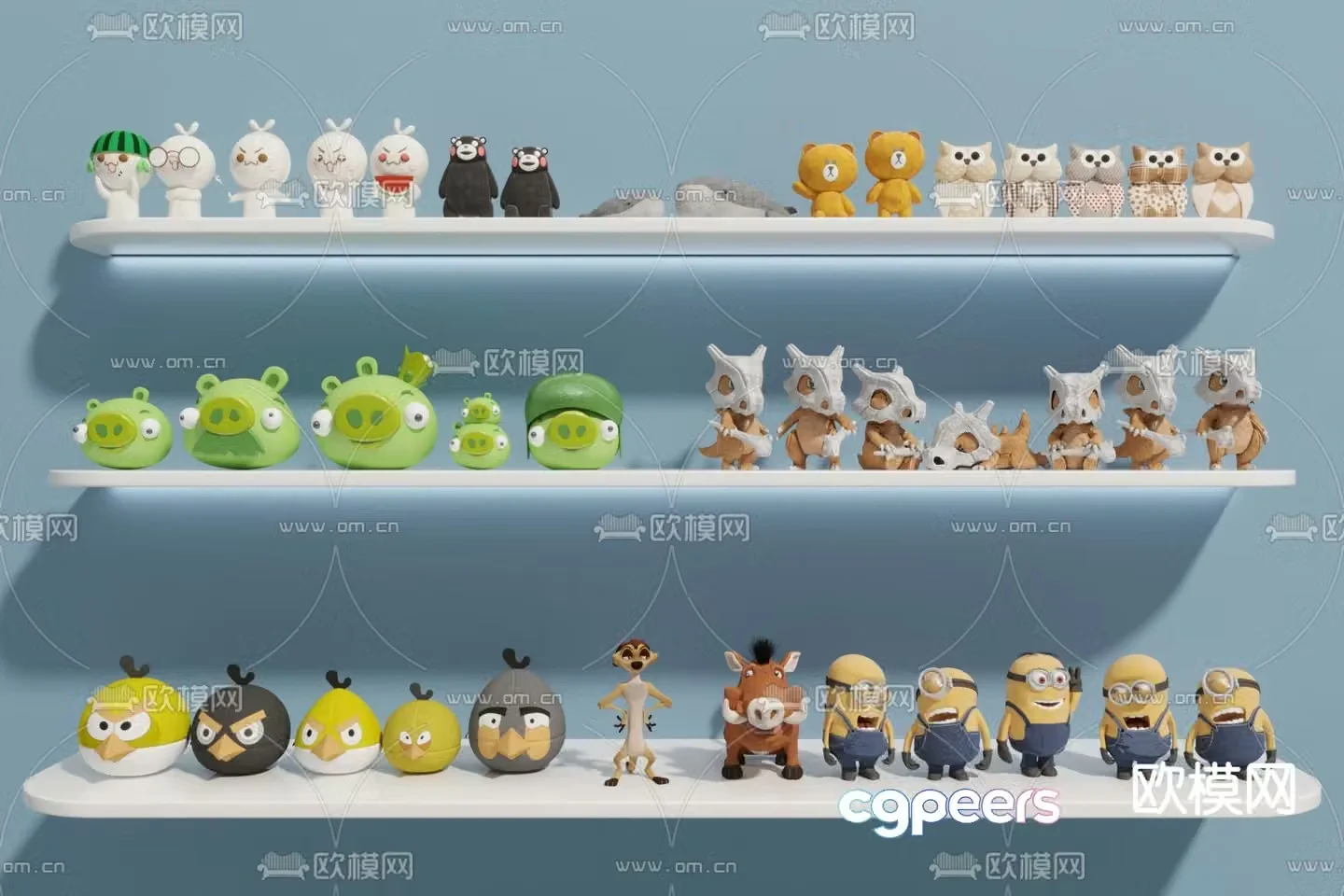 Modern children’s toys 3d model