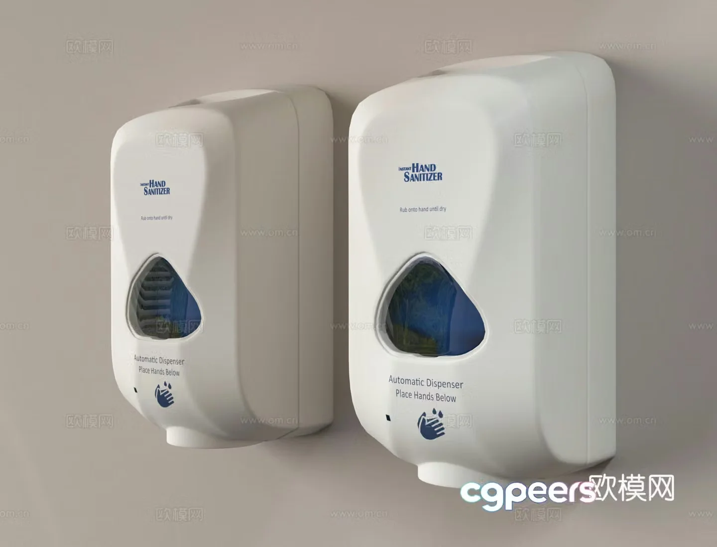 Hand sanitizer wall hanging device automatic induction foam machine bathroom hand sanitizer 3D model
