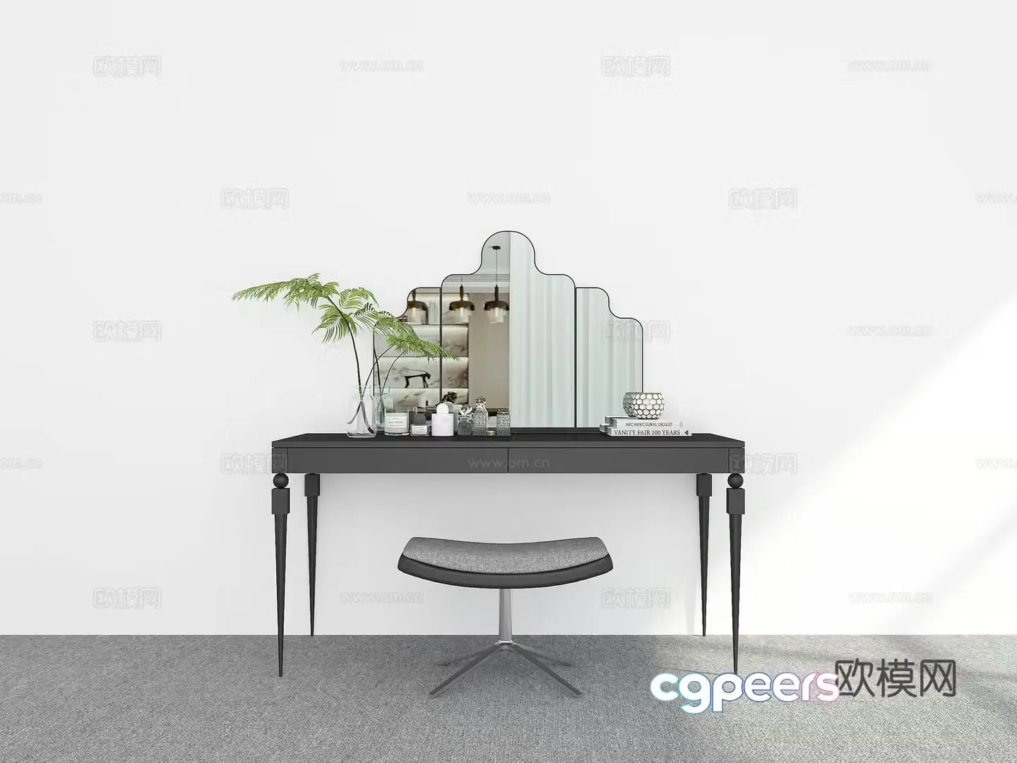 Modern dressing table dressing table 3d model