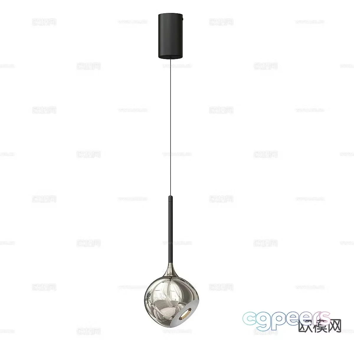Bedside small chandelier 3d model