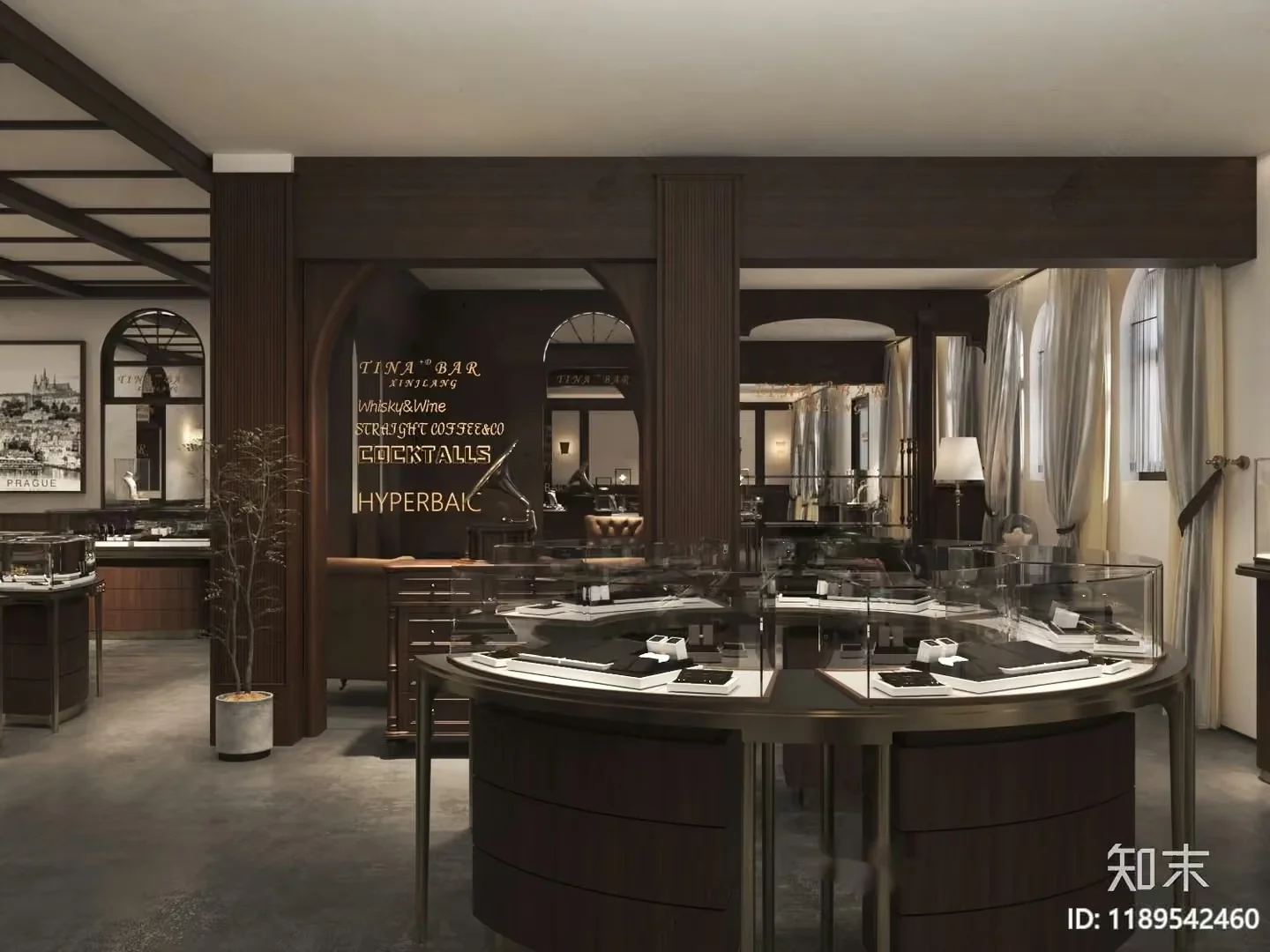 Modern Jewelry Store 3D Model – 13610 – VRAY Render