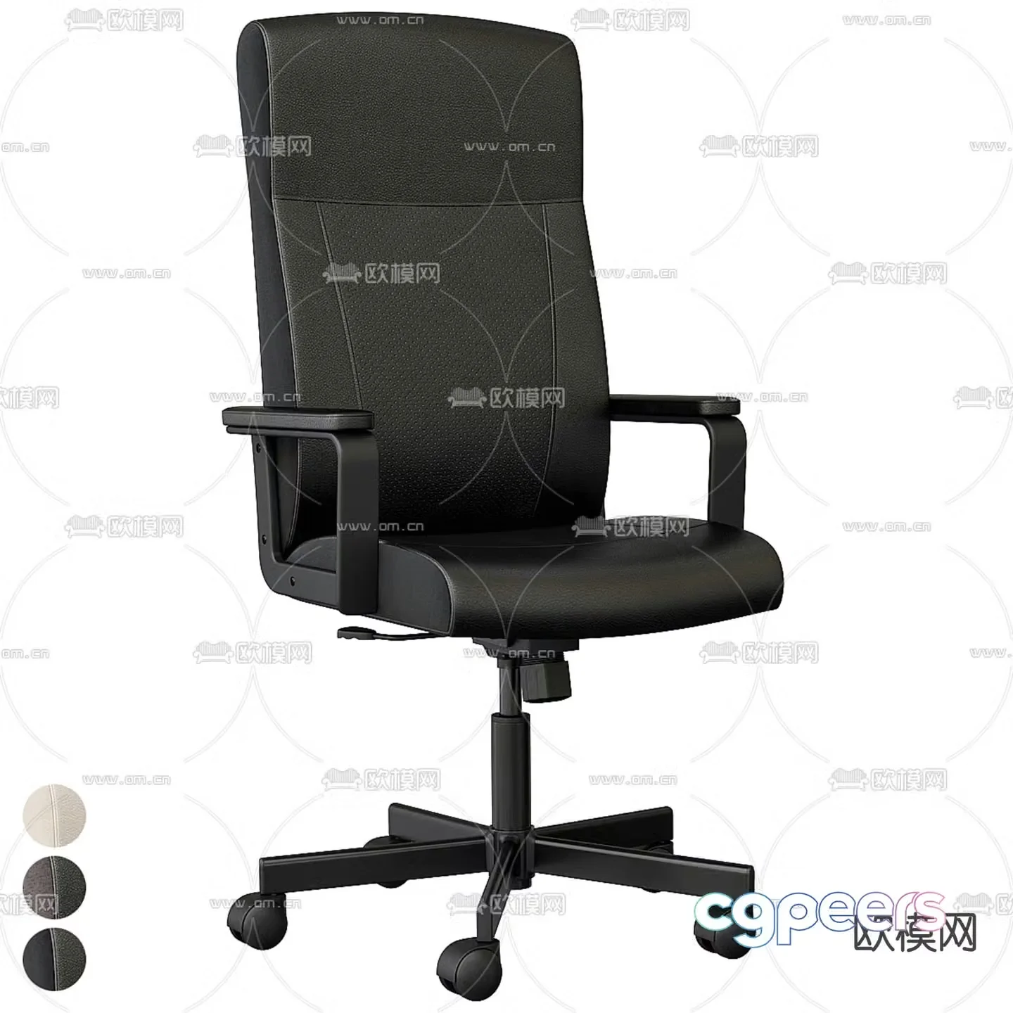 Office chair staff chair conference chair 3d model