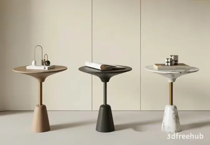 Modern Side Tables 3D Model – 21263 – VRAY Render