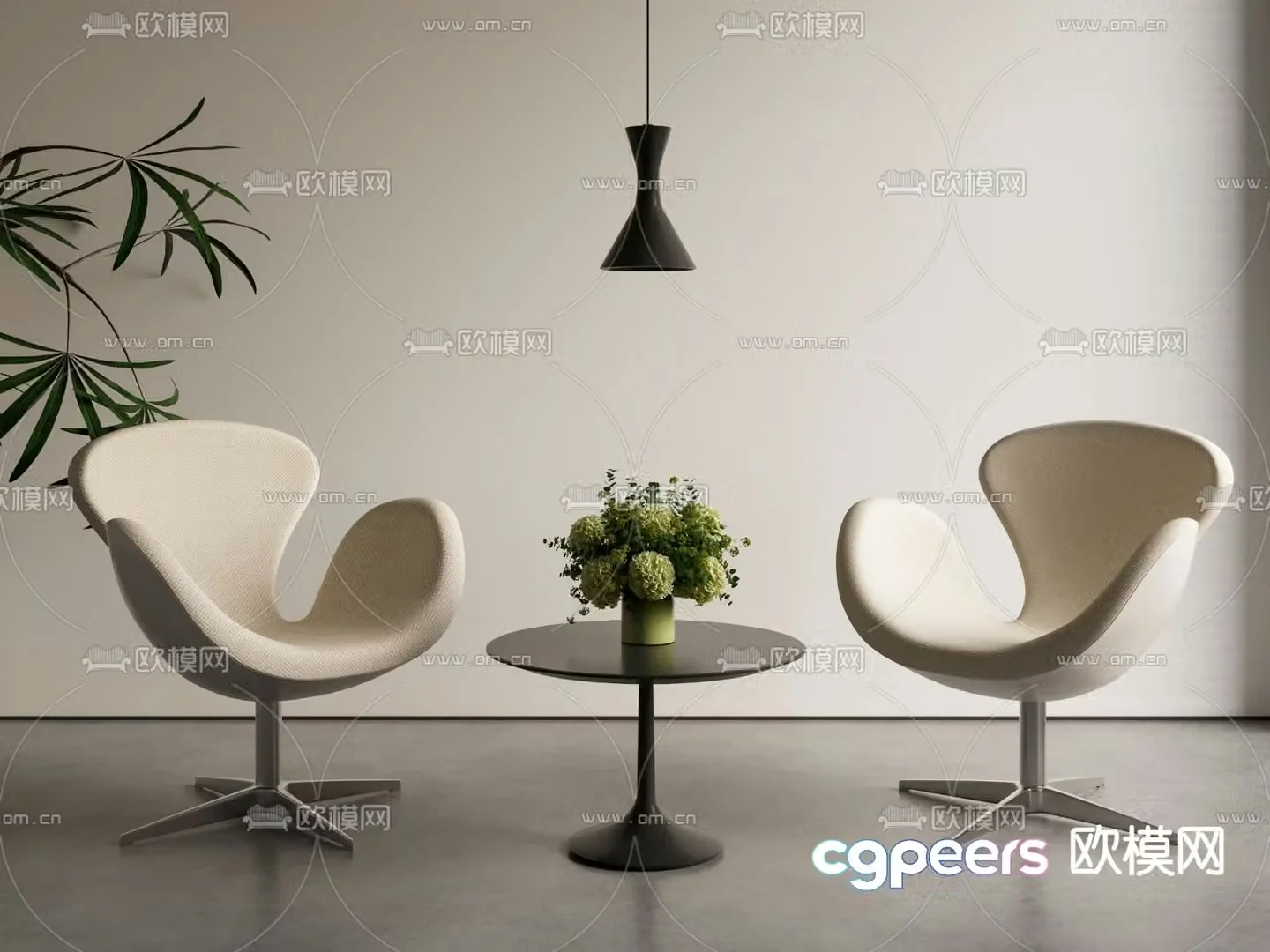 Modern office chair 3d model