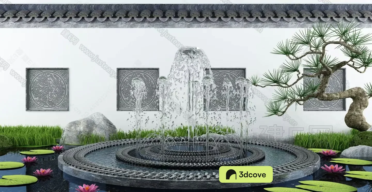 A Serene Water Feature