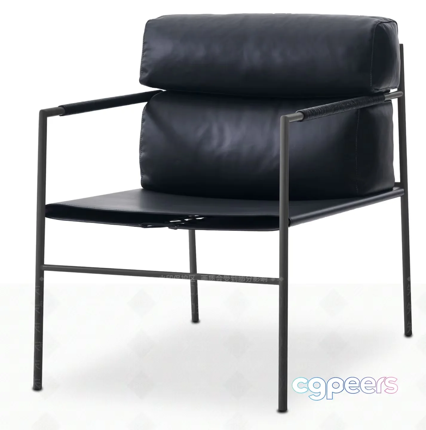 Modern Black Chair 3D Model – 13082 – VRAY Render