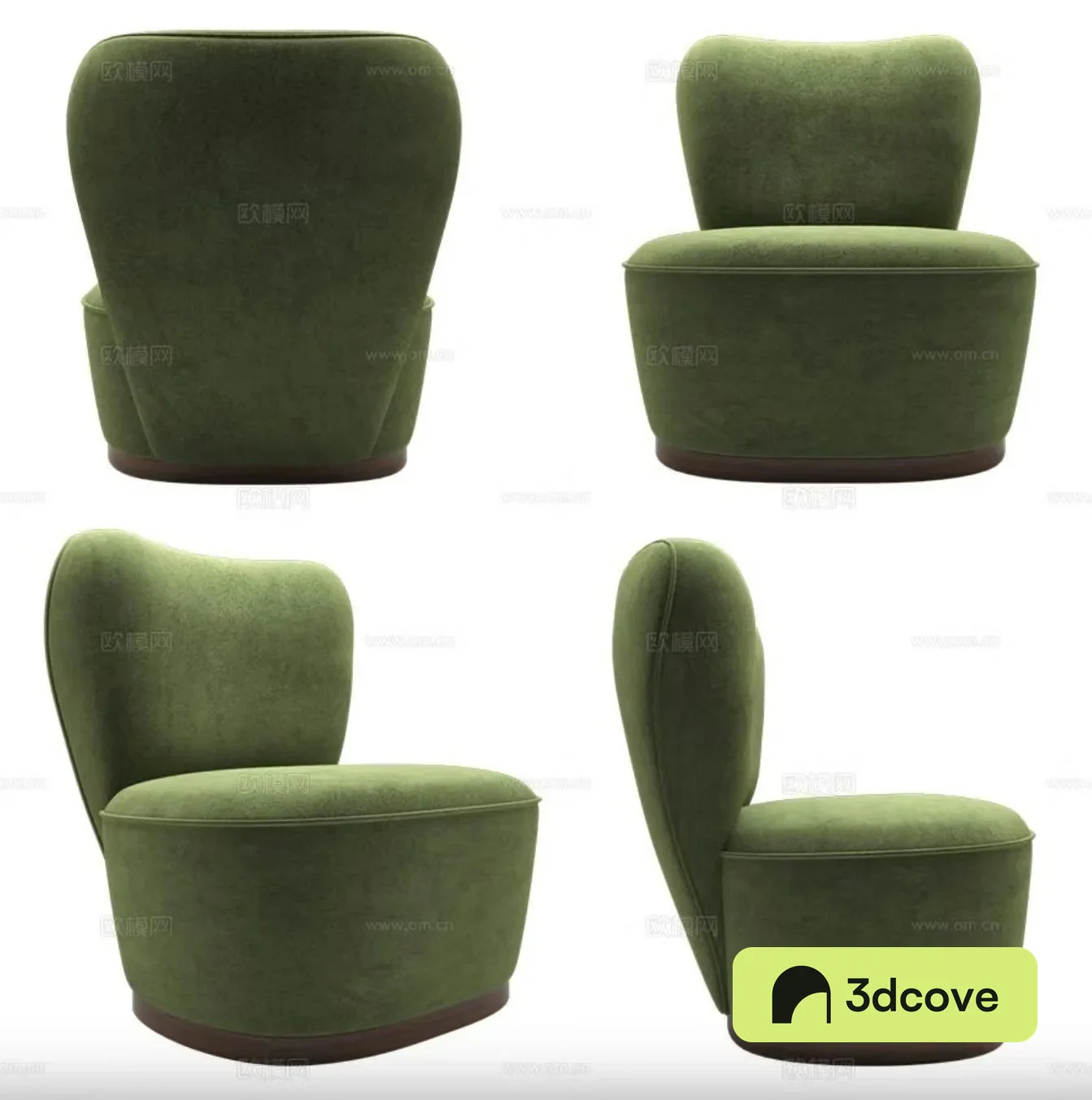 Casual sofa chair 3d model