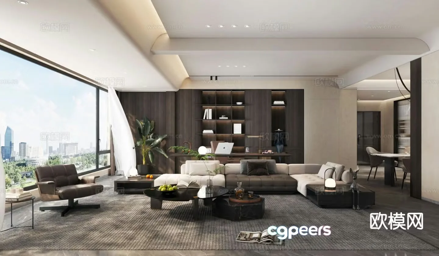 Italian living room 3d model