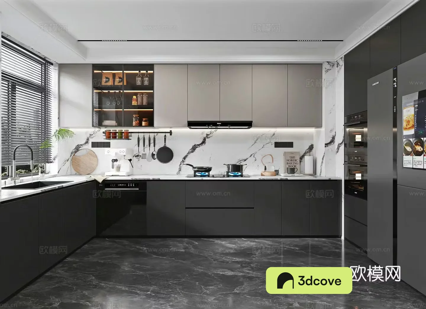 modern kitchen cabinet
