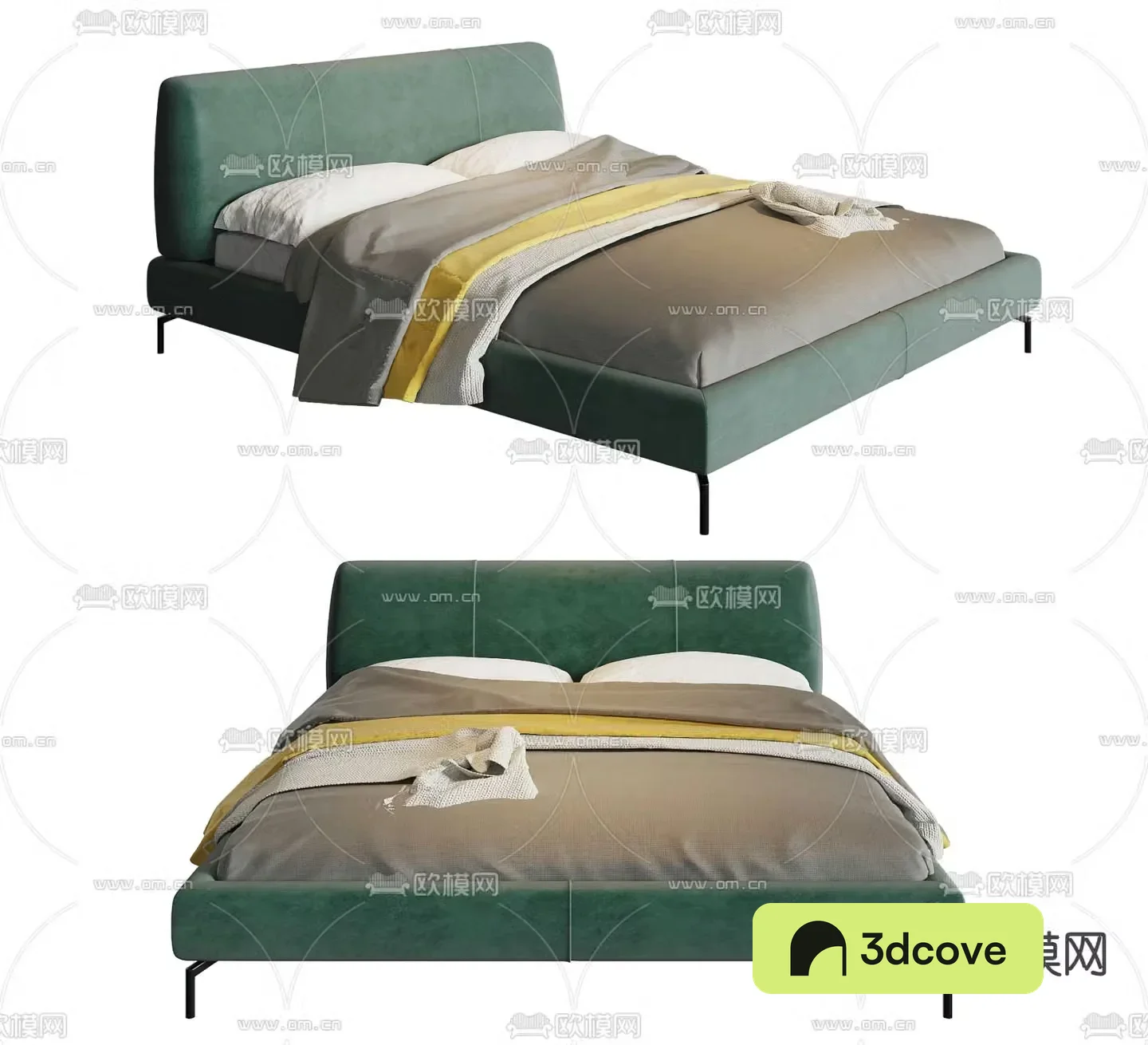 Modern double bed