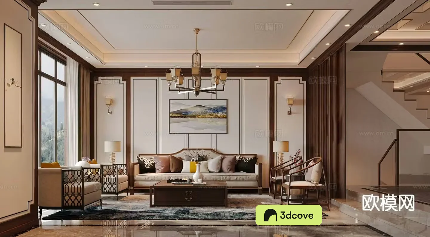 New Chinese style living room