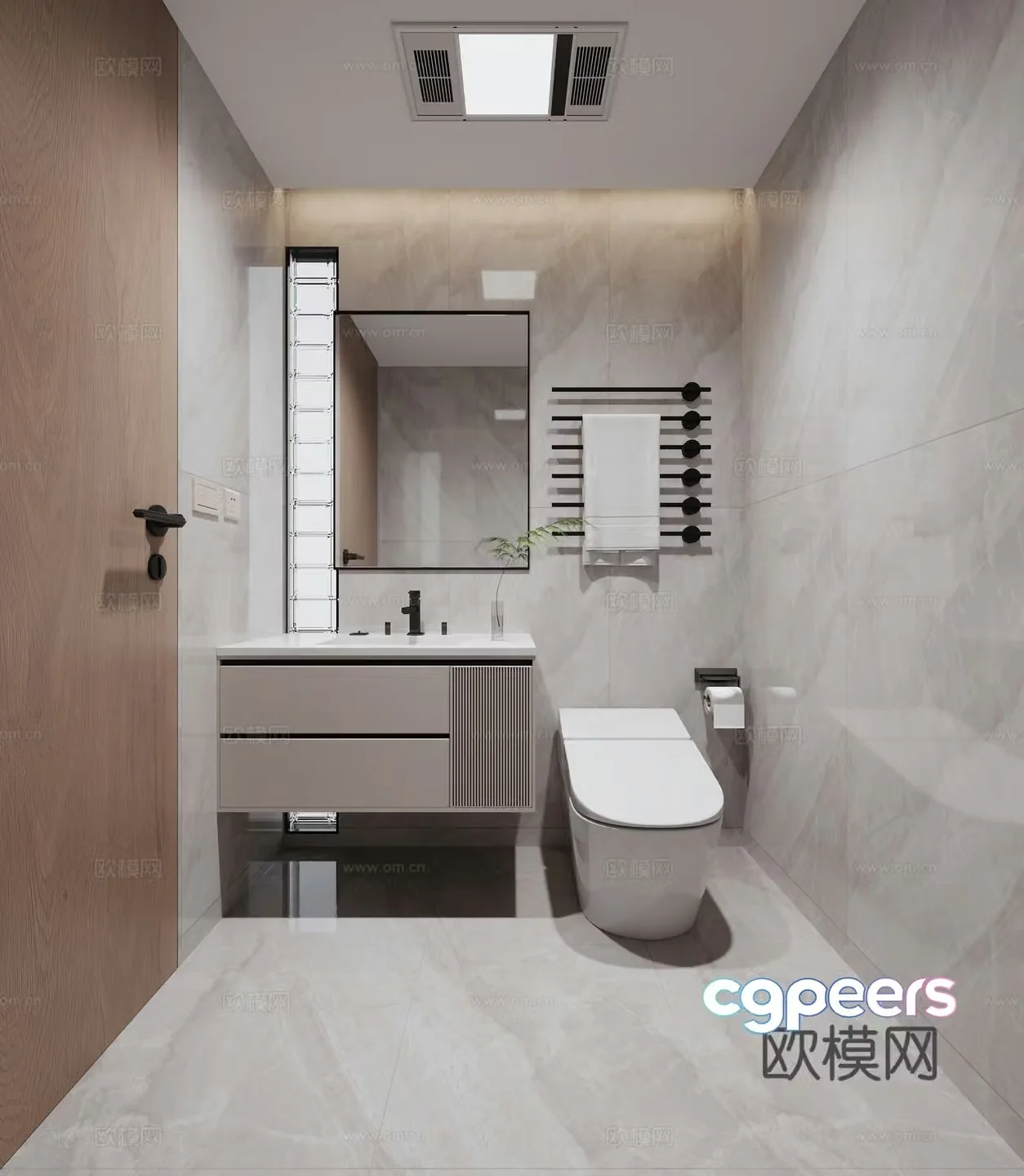 Modern bathroom 3d model