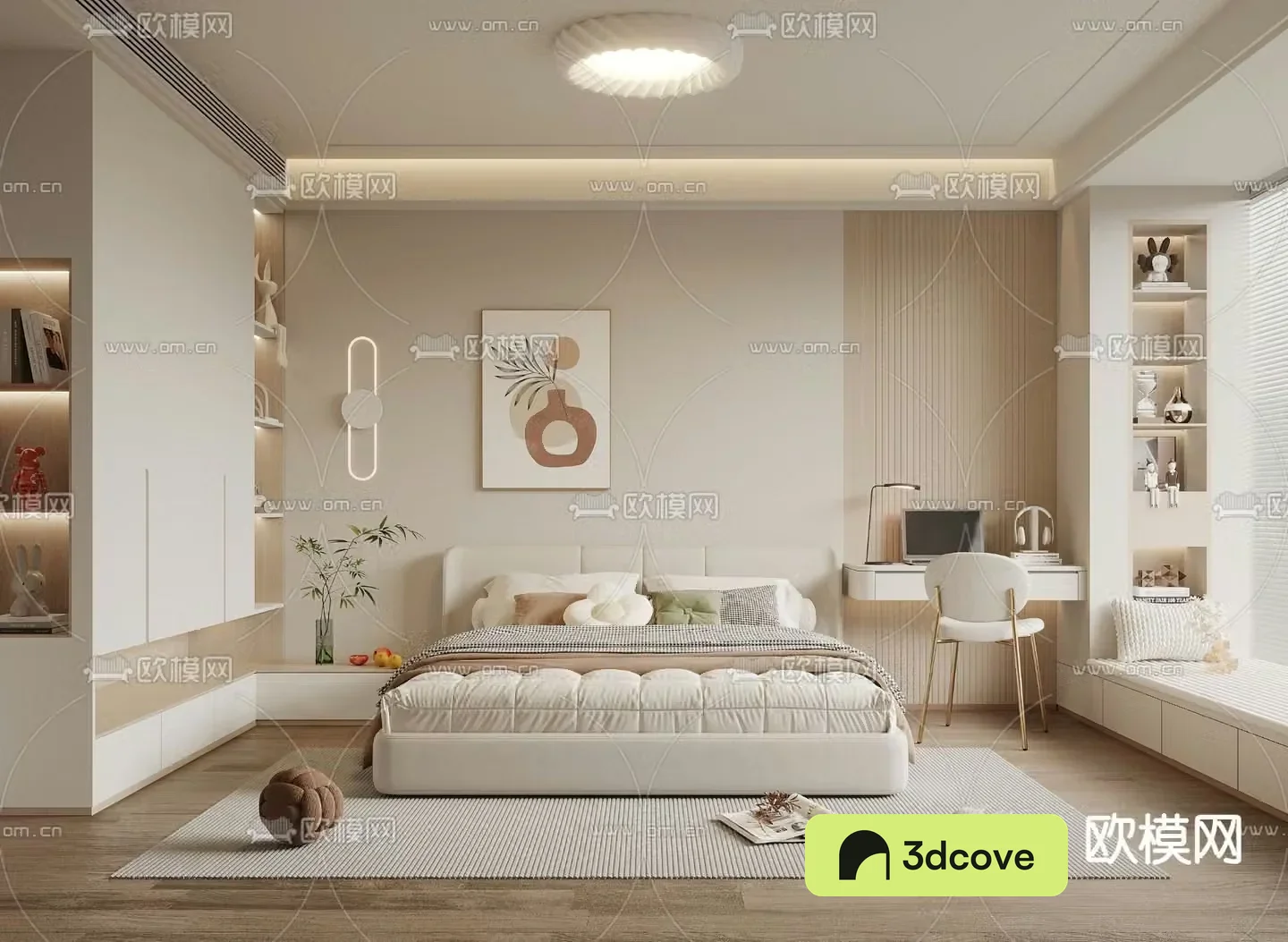 Creamy Bedroom Master Room