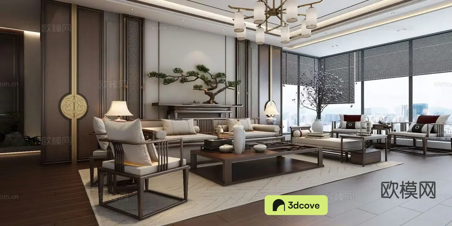 New Chinese style living room