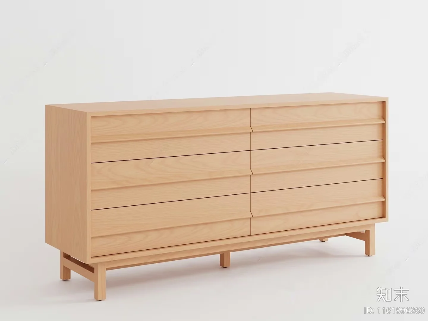 A Light-Colored Dresser 3D Model – 23739 – VRAY Render