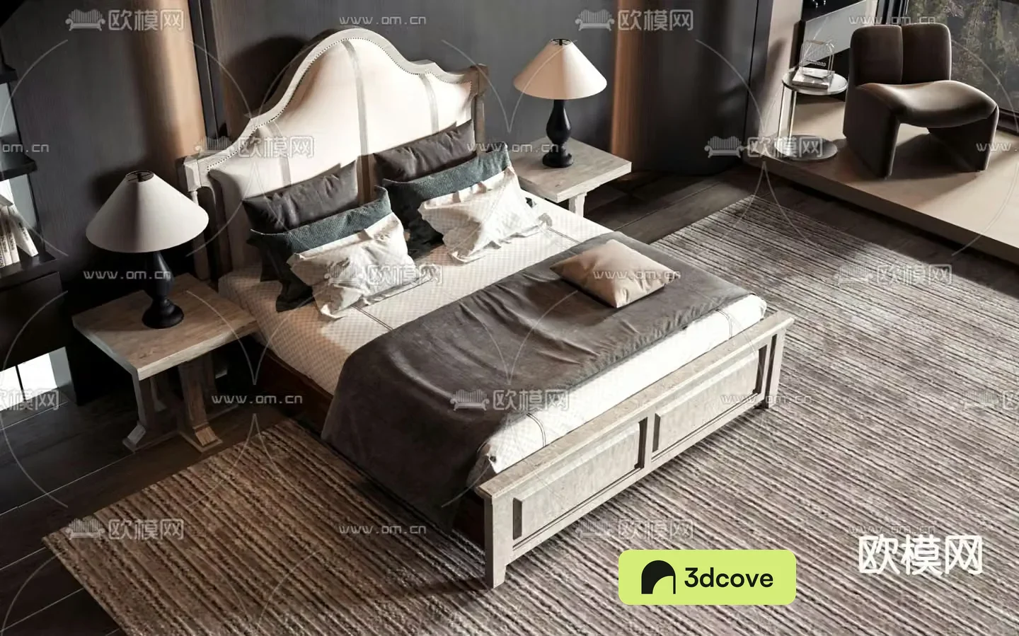 American double bed