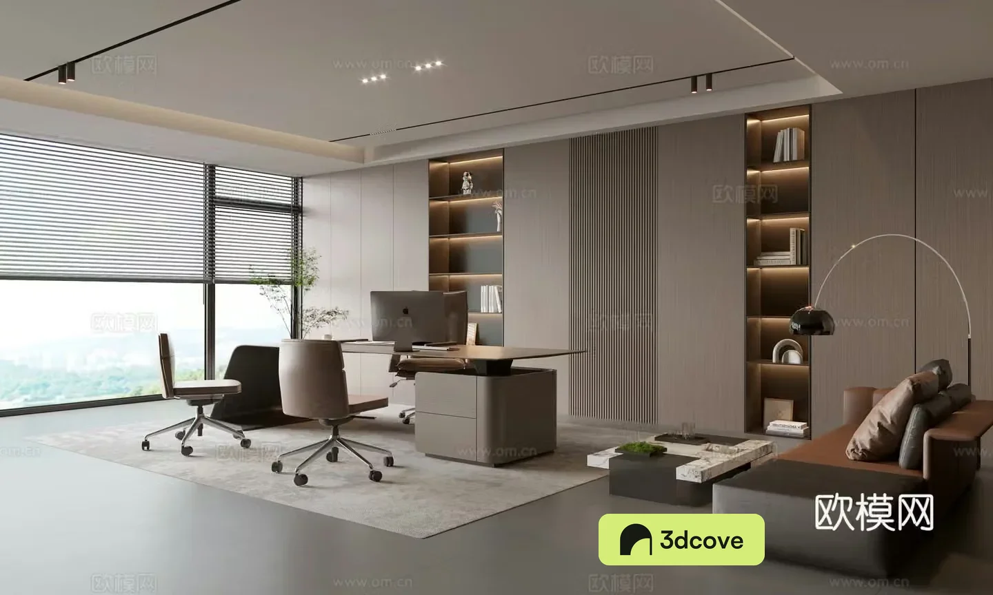 Modern Manager’s Office Chairman’s Office President’s Office Area Meeting Area