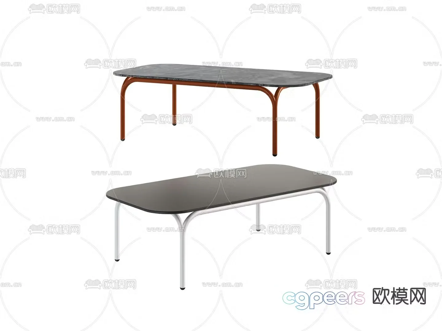 Modern coffee table Simple coffee table 3D model