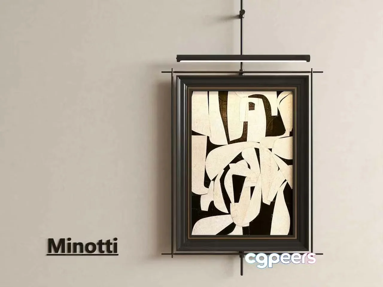Abstract Art Piece 3D Model – 1331 – VRAY Render