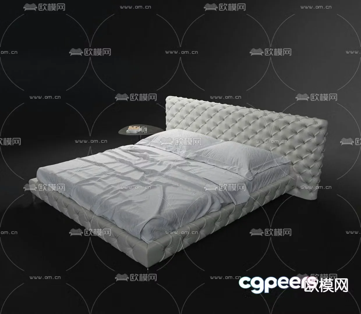 GAMMA double bed 3d model