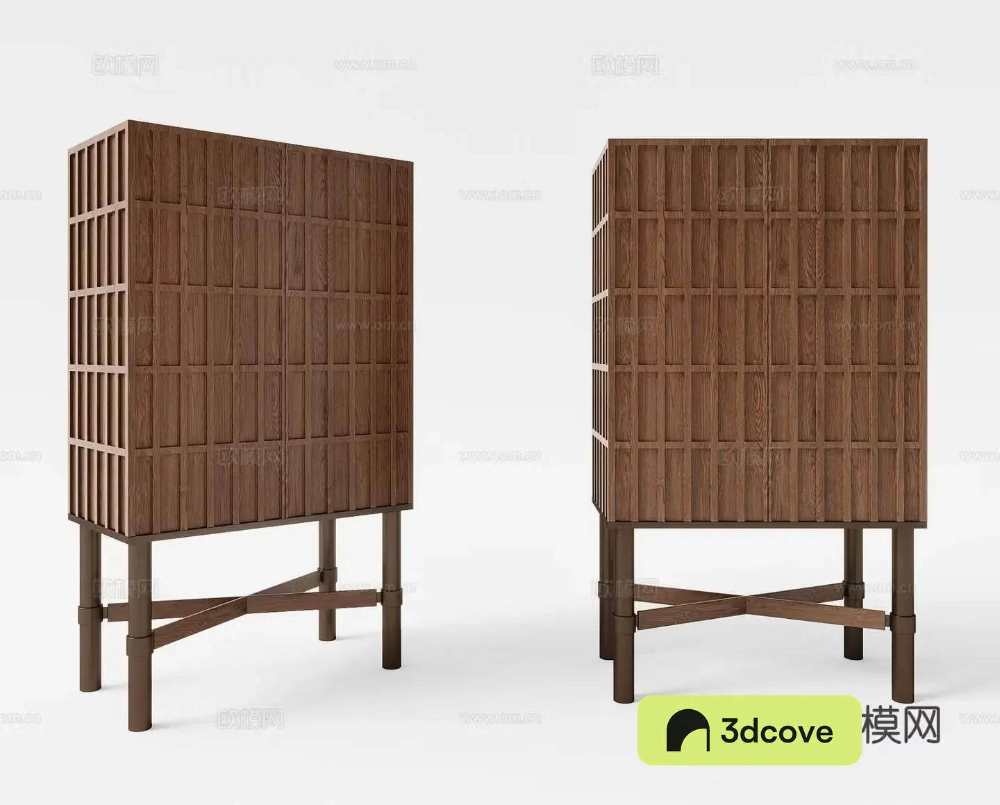Wabi-sabi decorative cabinet