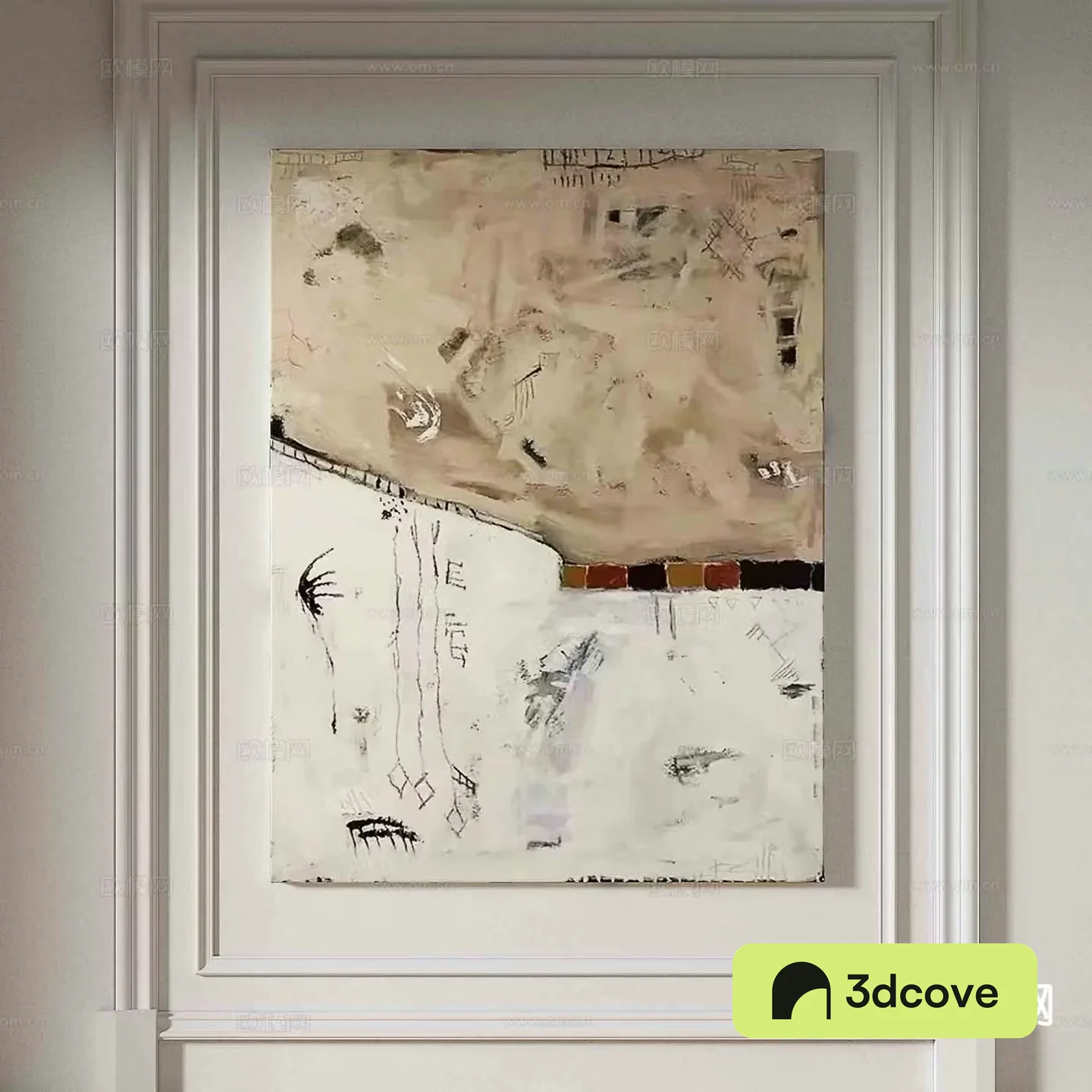 Wabi-sabi texture painting abstract painting