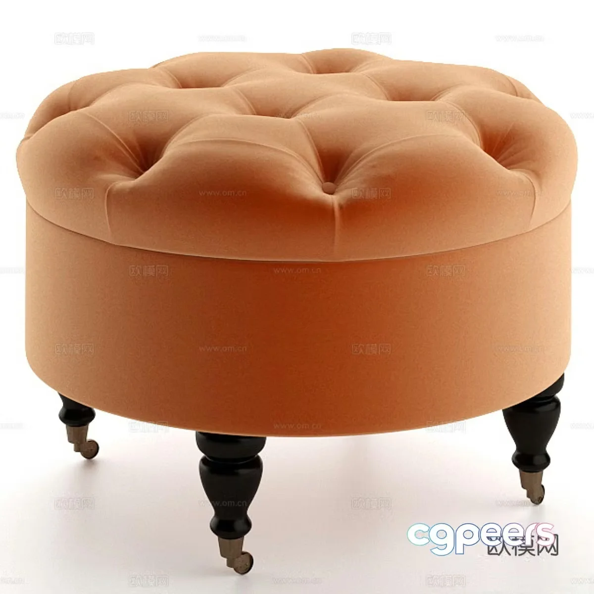 Stool sofa stool round stool 3d model