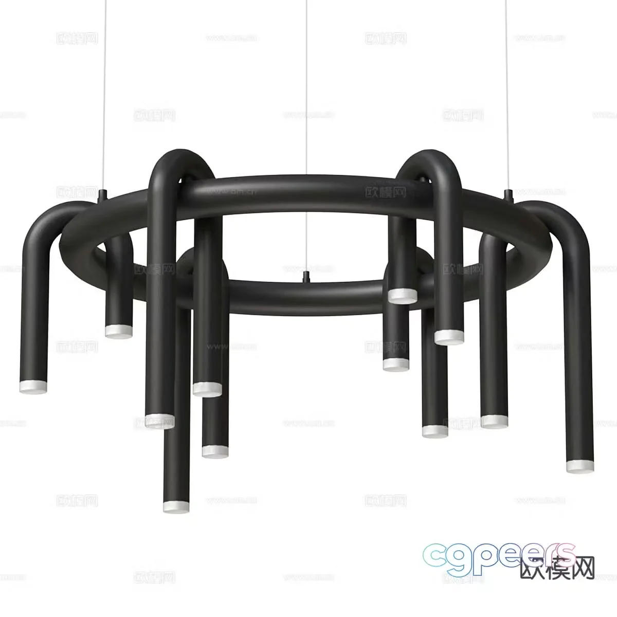 Modern creative chandelier 3d model