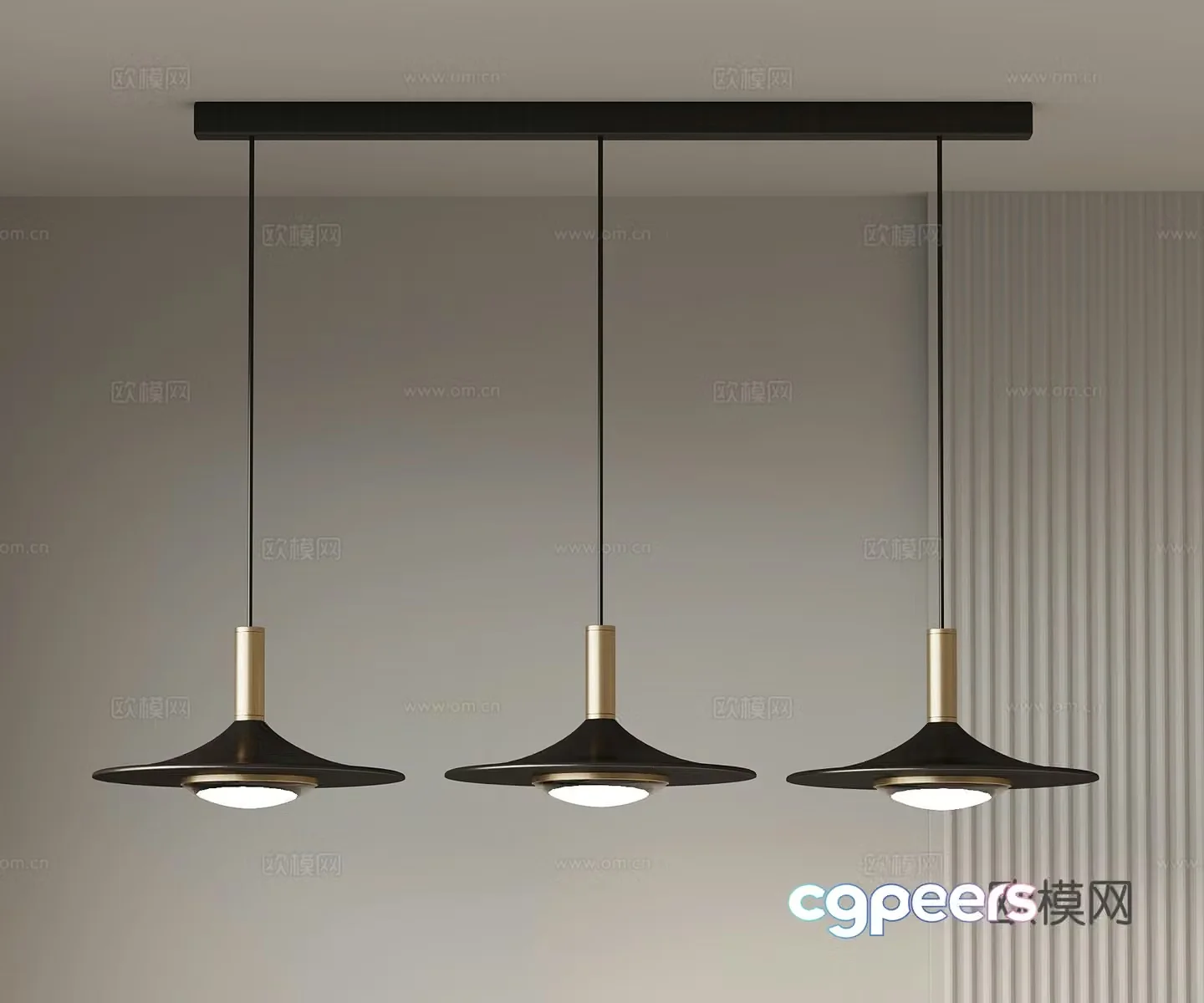 Modern French Chandelier Metal Chandelier 3d Model