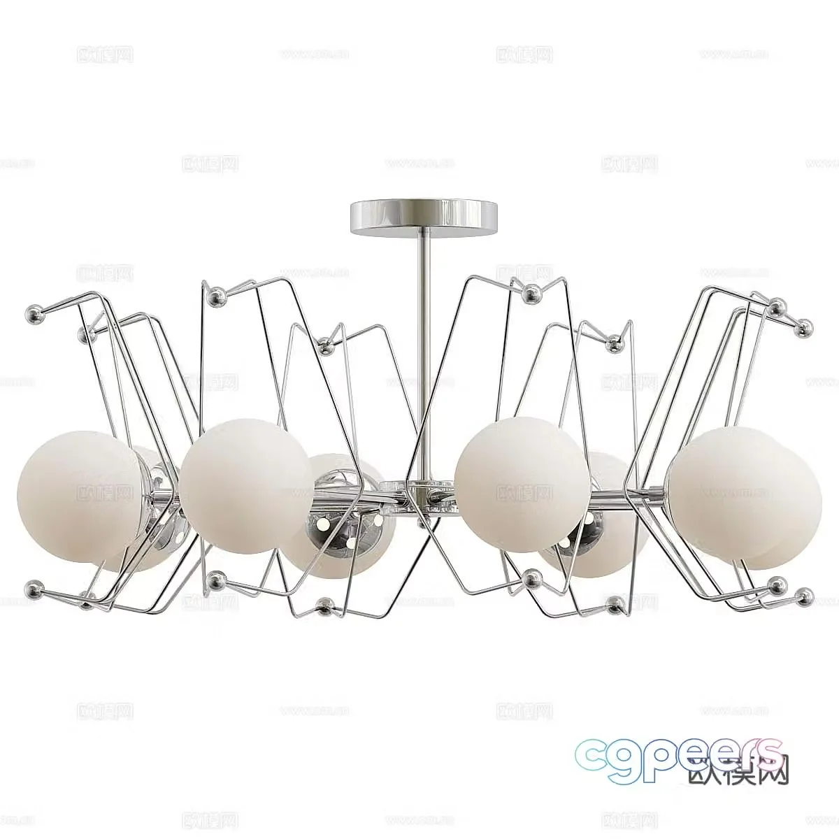 Simple chandelier Art chandelier Decorative chandelier Living room chandelier Restaurant chandelier Creative chandelier 3d model