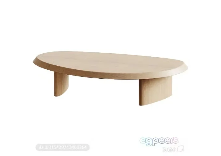 Wooden Coffee Table 3D Model – 711 – VRAY Render
