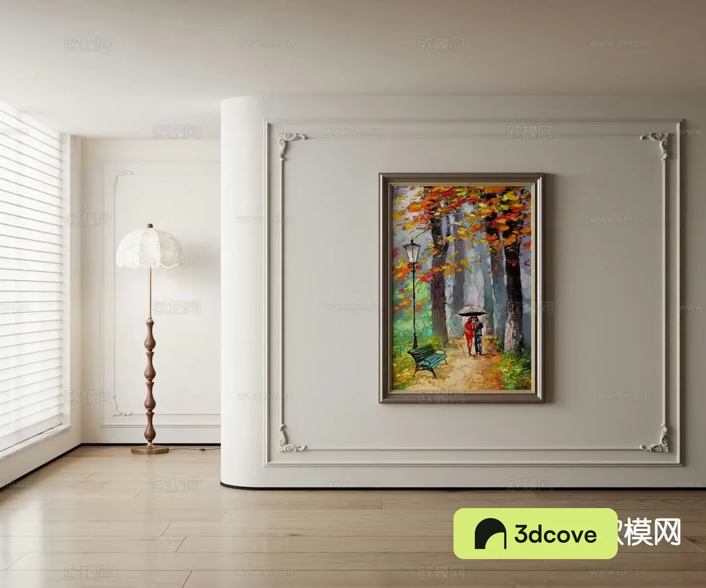 American decorative painting landscape oil painting autumn scene oil painting