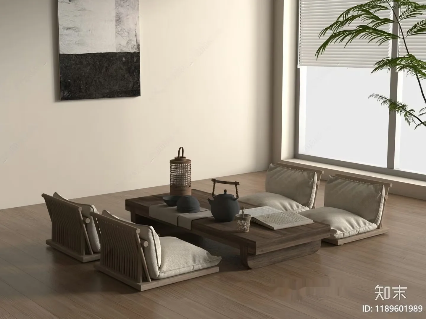 Minimalist Living Room 3D Model – 2157 – VRAY Render