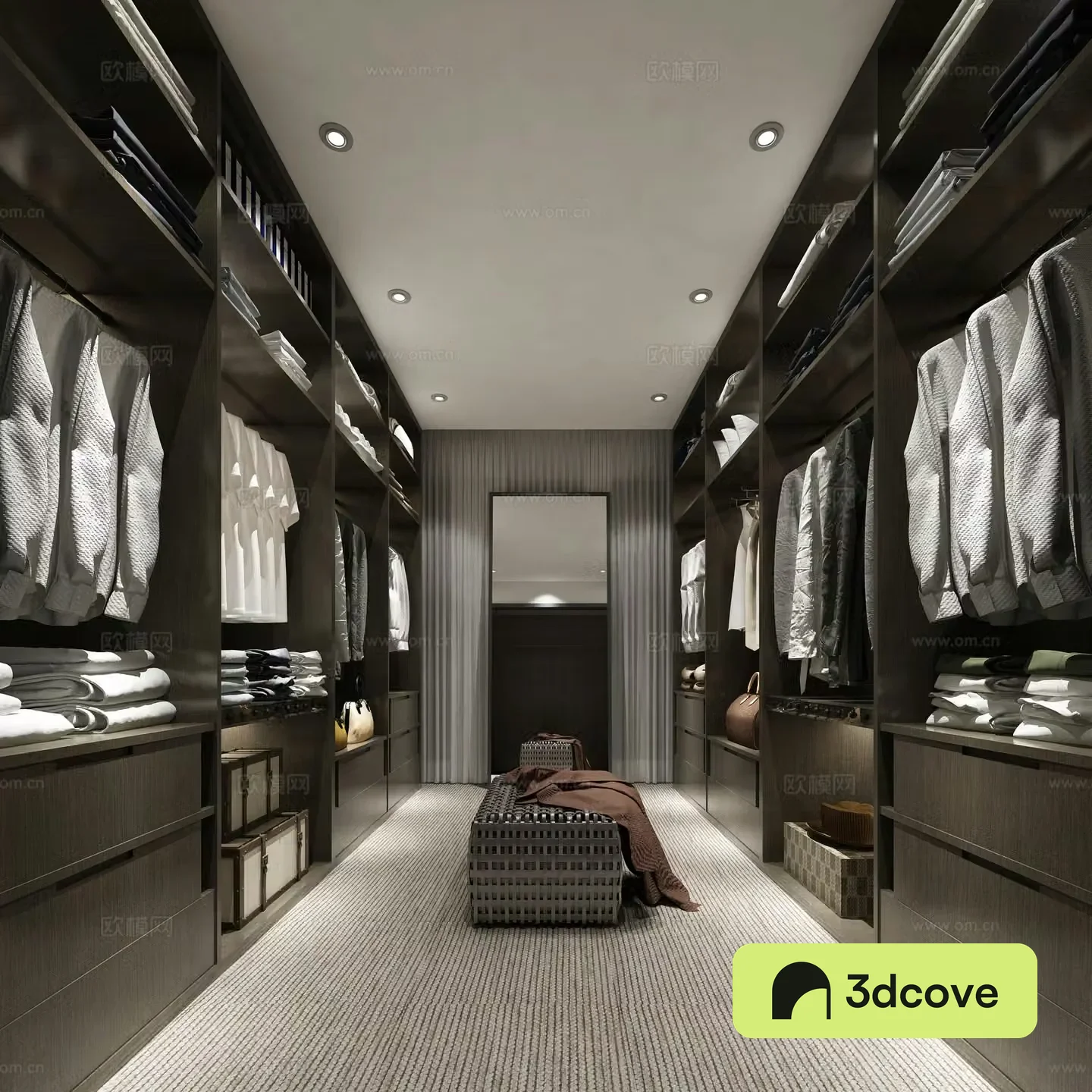 Modern cloakroom wardrobe