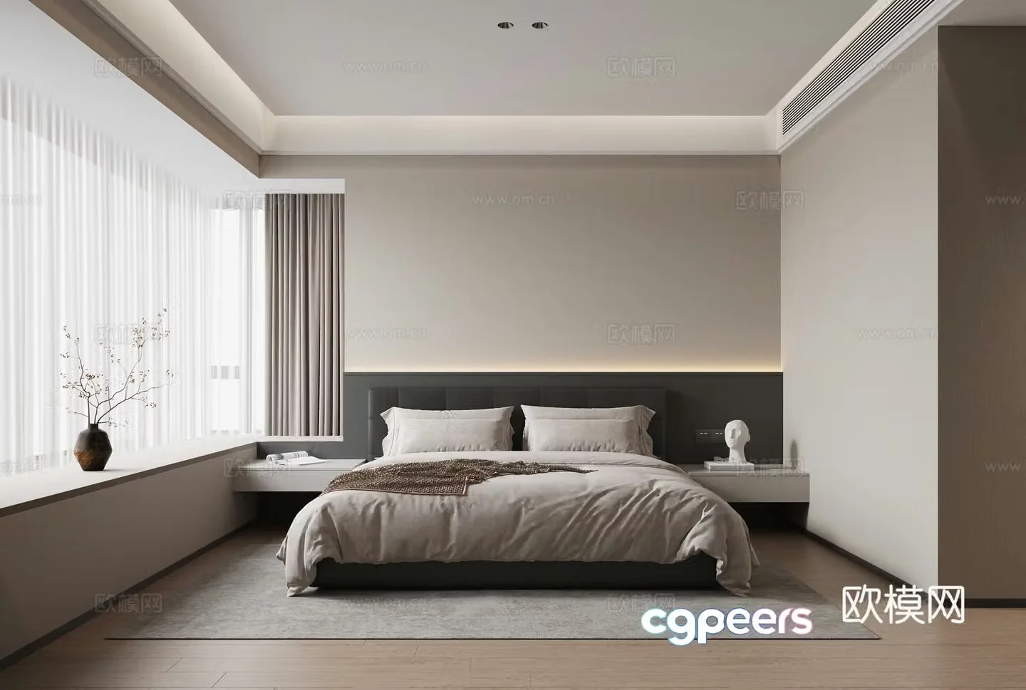 Modern bedroom 3d model