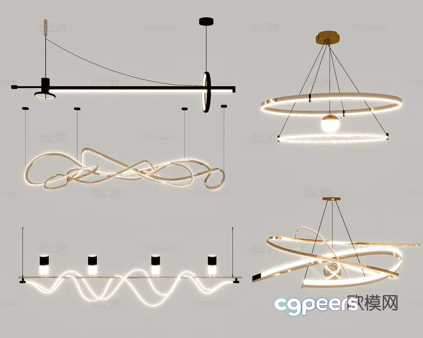 Lamps Chandelier Lighting Decorative Lights 3D Model