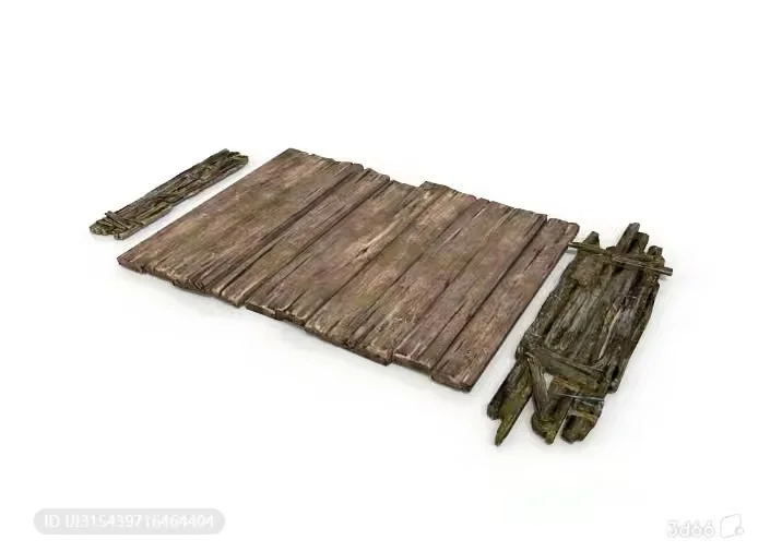A Wooden Fence 3D Model – 7789 – VRAY Render