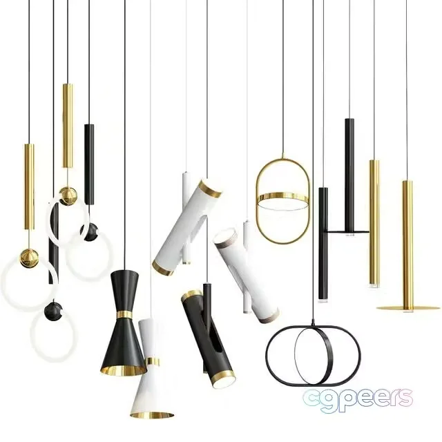 3ds Max Free – Super Exclusive Pendant Lights Set 2
