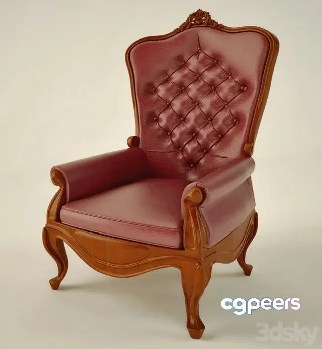 3ds Max Free – Armchair_Classic_Cabinet_R