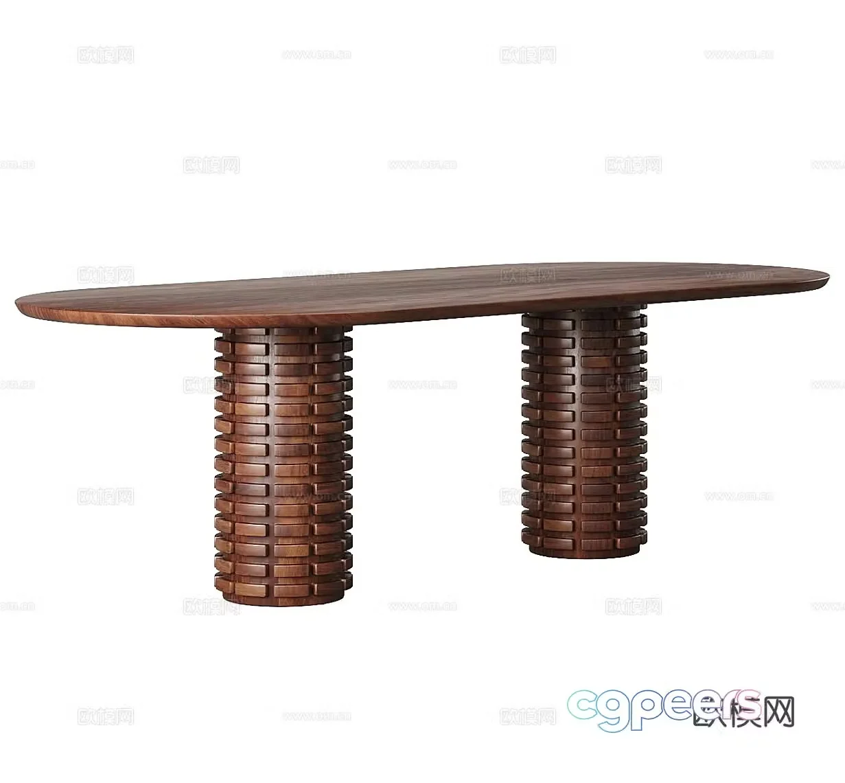 Solid wood dining table Solid wood negotiation table Wood dining table Outdoor dining table Outdoor negotiation table Garden dining table 3D model