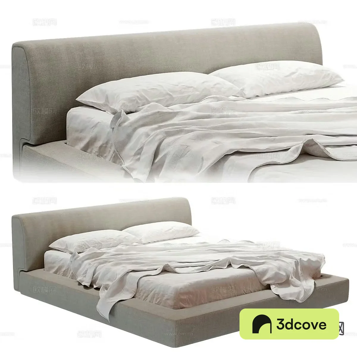 Modern double bed