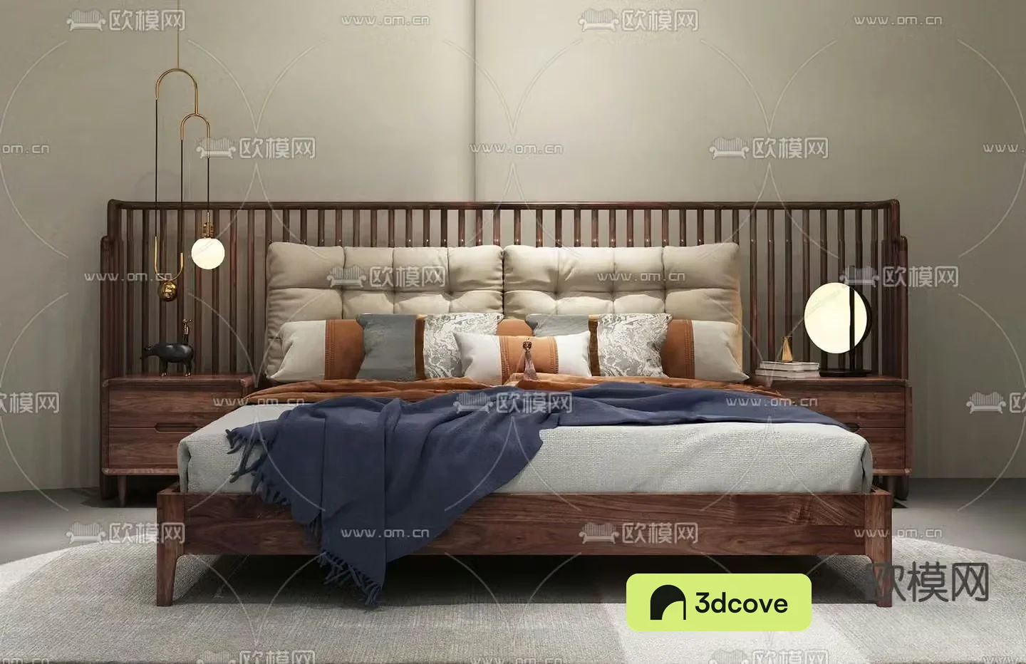 New Chinese style double bed