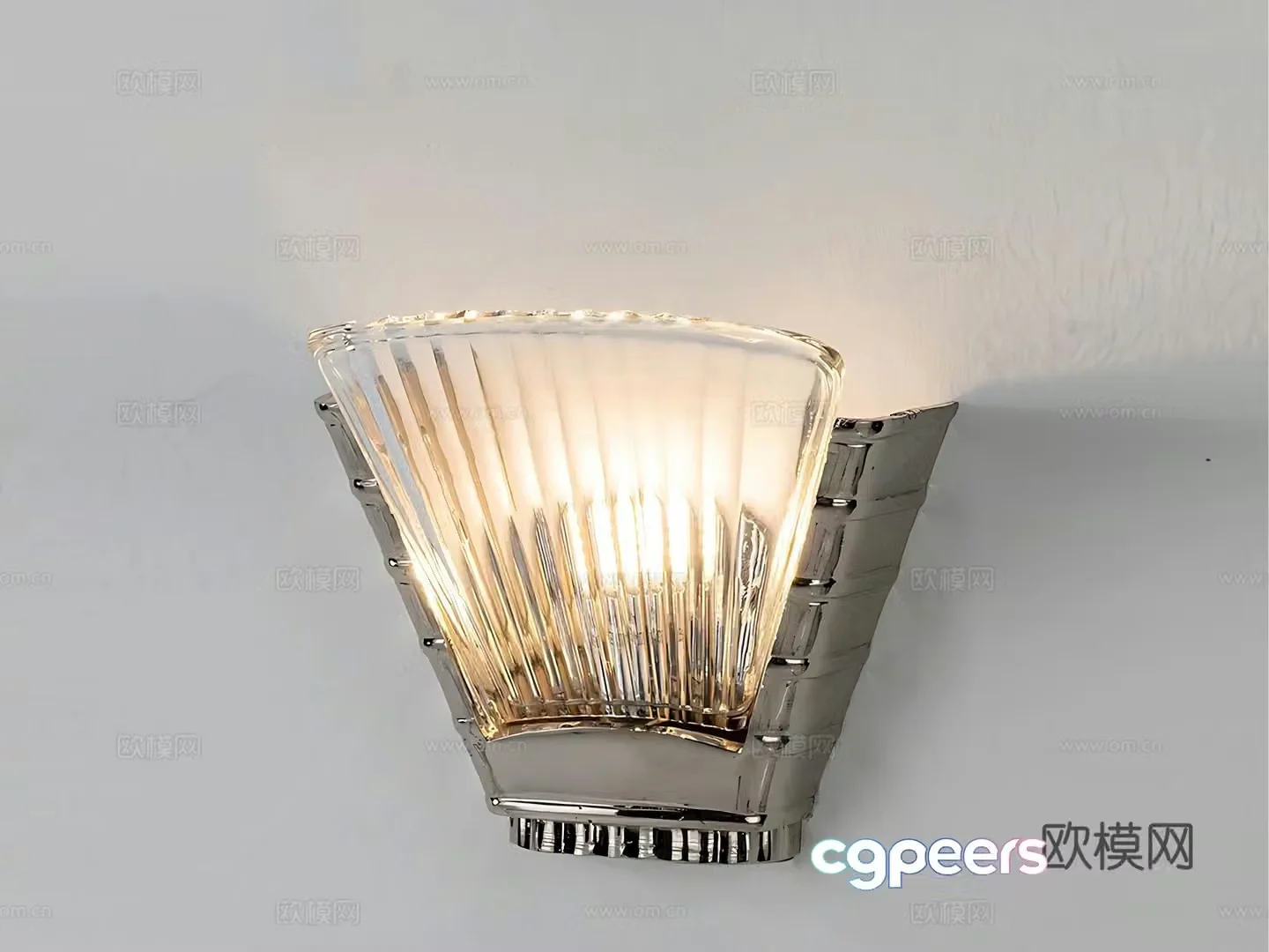 Modern medieval wall lamp wall lamp glass wall lamp crystal wall lamp Bauhaus stainless steel wall lamp bed 3d model