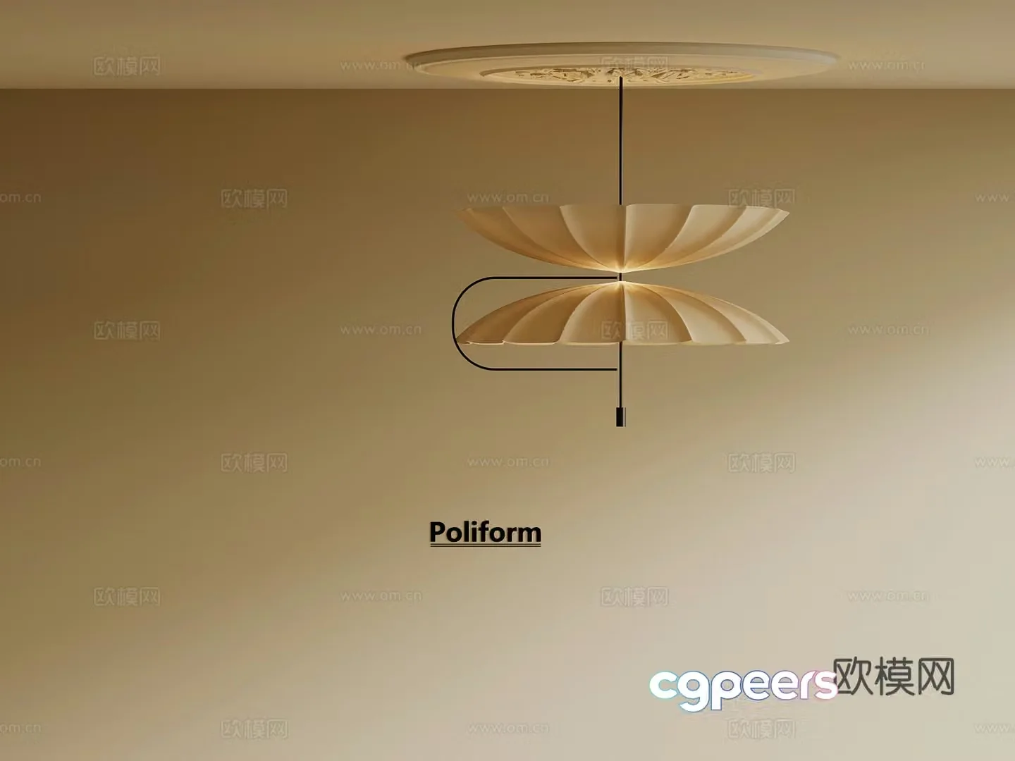Chandelier Middle style chandelier Living room chandelier 3d model
