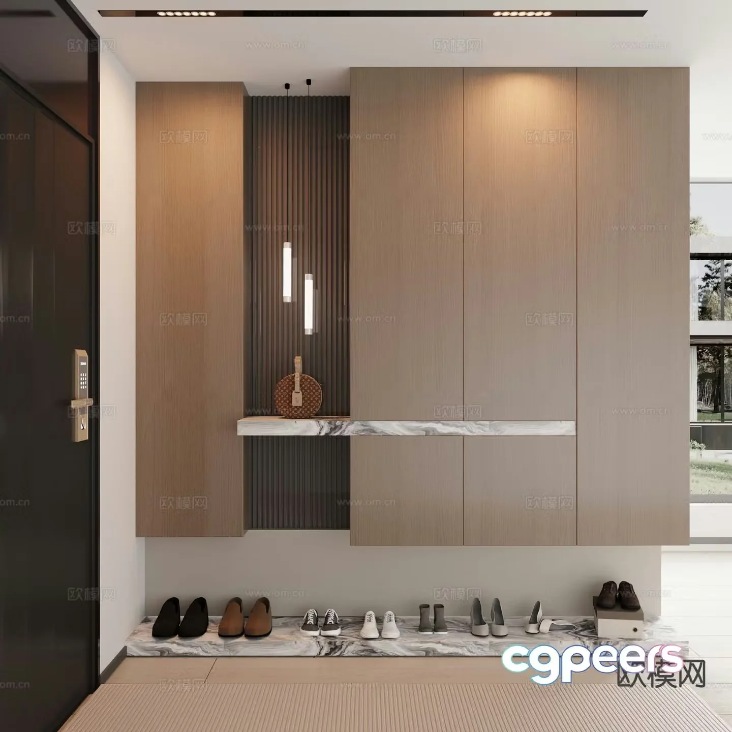Modern entrance hall 3D model