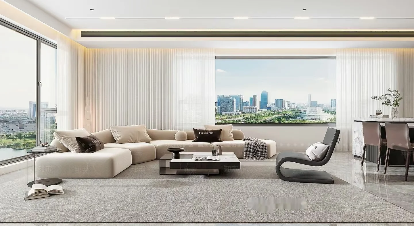 Modern Living Room 3D Model – 18036 – VRAY Render