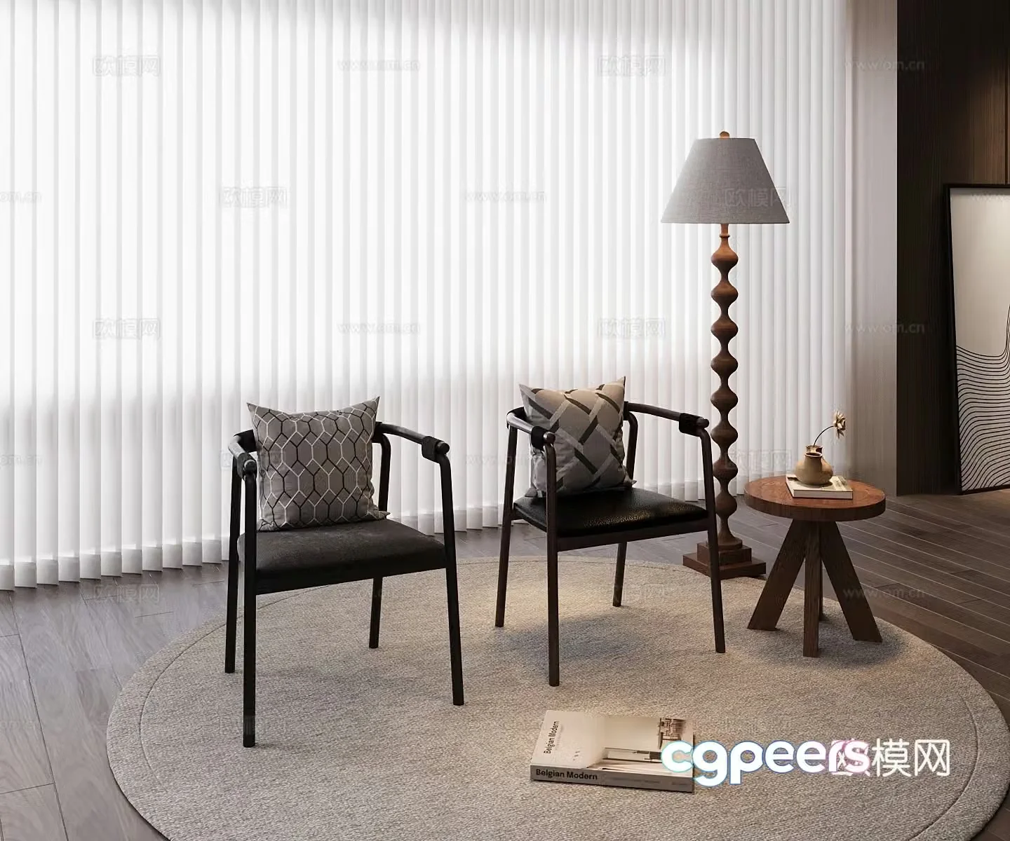 Modern leisure chair 3d model