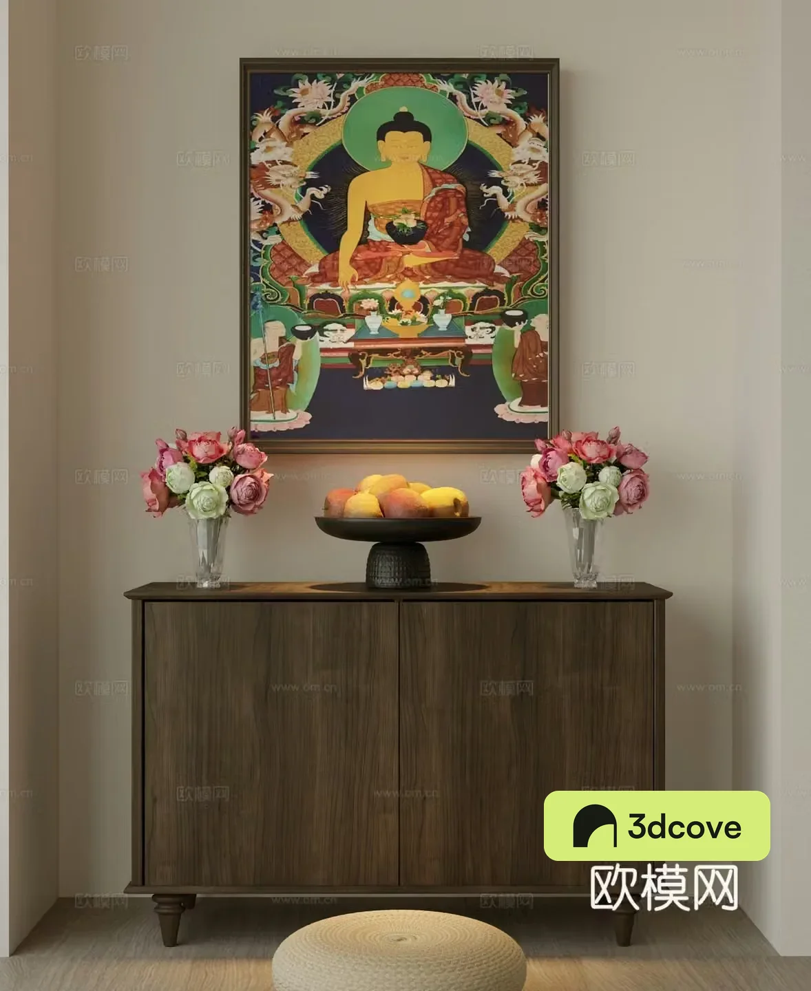 Tibetan Thangka Shakyamuni Buddha
